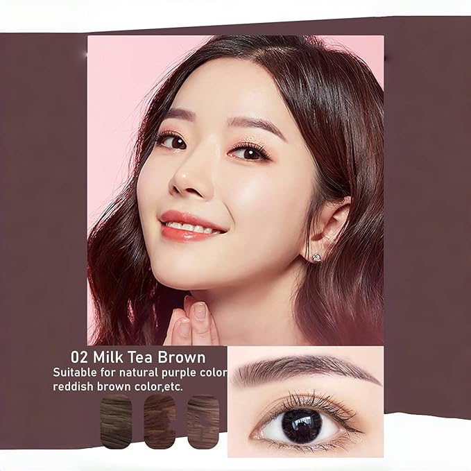 Eyebrow Pencils for Women,1Pack Micro Eyebrow Pencil Waterproof Smudgeproof,Ultra-Precise Tip Long-Lasting Brow Pencils for Natural Looking Eyebrows,Built-In Spoolie Brush,02 Milk Tea Brown.-Velvo Beauty