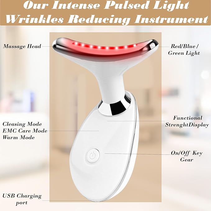 Facial Massager for Women and Men – Face Roller for Skin Tightening, Wrinkle Reduction, Anti-Aging, Face Lifting, Skin Care, Beauty Tool for Jawline, Neck Massager, Rechargeable Home Spa Device,-Velvo Beauty