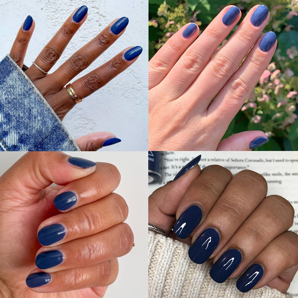 Olive & June Long Lasting Nail Polish | Gel-Like Finish No Lamp Needed | Lasts up to 10 days |Salon-Quality Color at Home |15-Free Vegan Cruelty-Free Chip-Resistant Shine |Social Studies Gunmetal Blue-Velvo Beauty