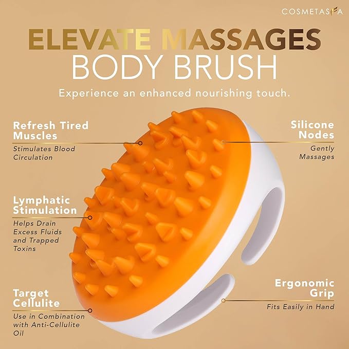 Cellulite Massage Oil, Gel & Mitt - Natural Hot Cream Massage Gel, Oil & Massager - Firm, Tone, Tighten & Moisturize Skin. Soothes Muscles (8.8 oz.)-Velvo Beauty