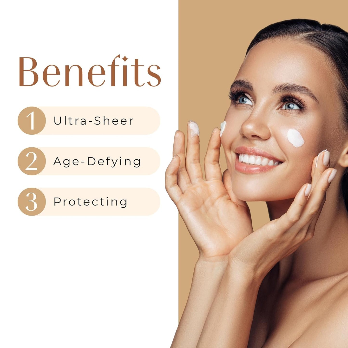 In The Spotlight SPF 50 Sun Protection and Skincare Enhancer, Facial Skin Care Product with Hyaluronic Acid, Sun Screen Protector for Faces, Personal Face Sunscreen Regimen-Velvo Beauty