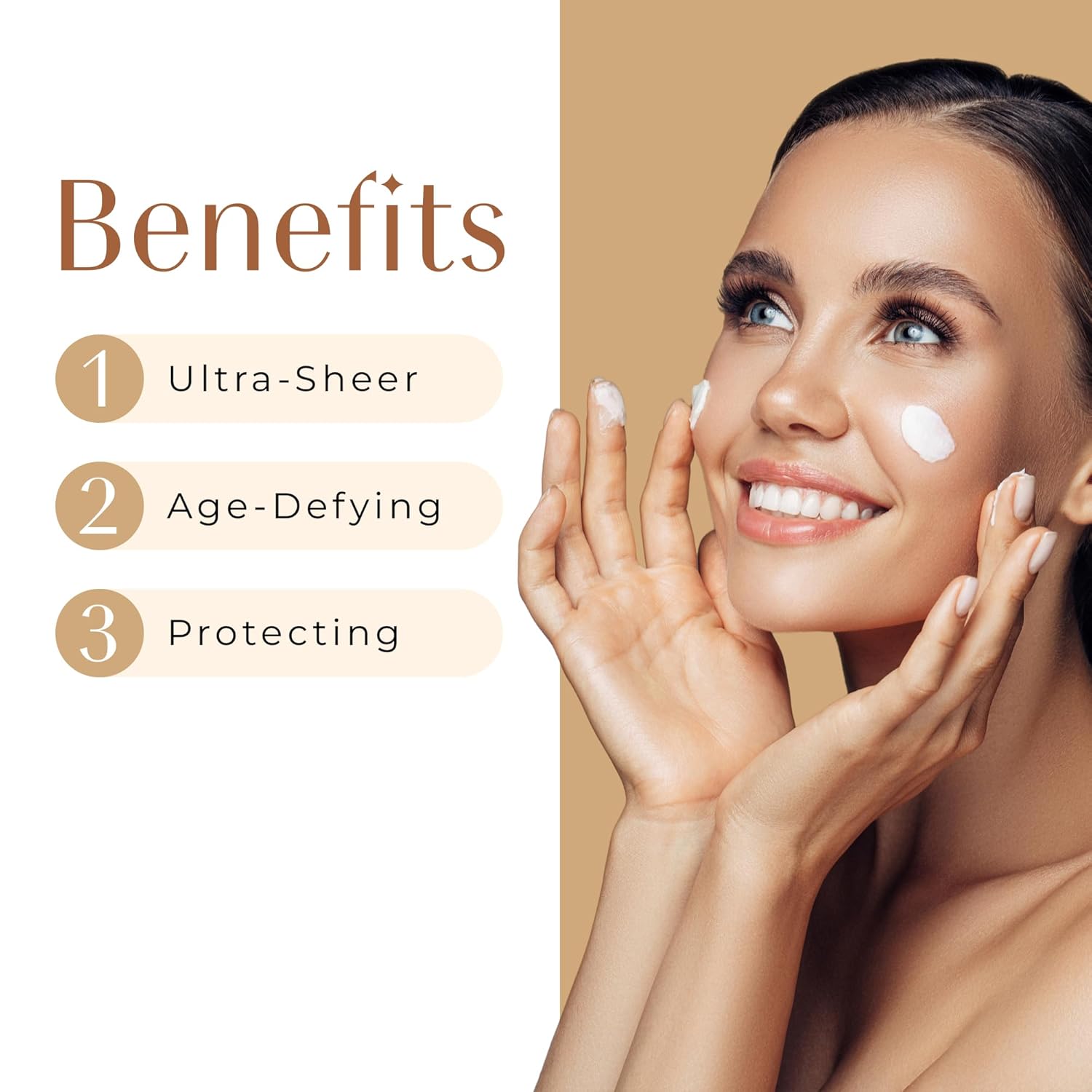 In The Spotlight SPF 50 Sun Protection and Skincare Enhancer, Facial Skin Care Product with Hyaluronic Acid, Sun Screen Protector for Faces, Personal Face Sunscreen Regimen-Velvo Beauty