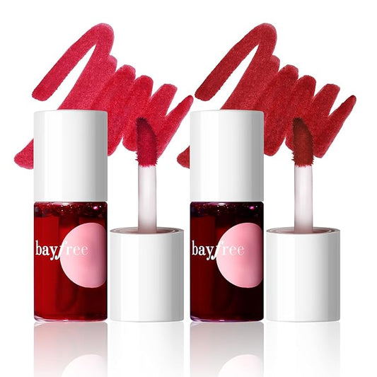 Lip Tint Stain, Long Lasting Korean Lip Stain Set, Non-sticky Waterproof Lightweight Lip and Cheek Tint, Moisturizing High Pigment Water Tint, Matte Finish Lip Tint-Velvo Beauty