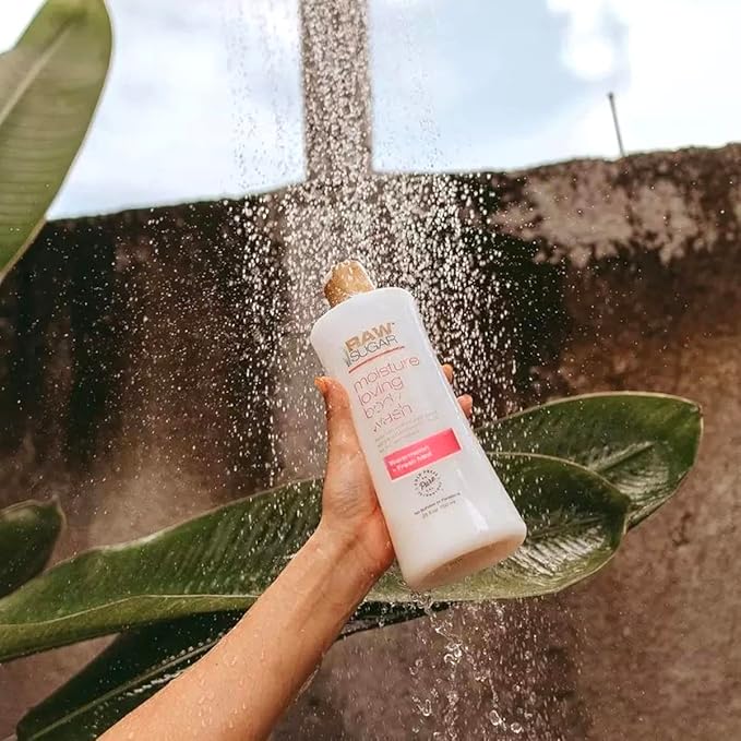 Raw Sugar Watermelon + Fresh Mint Nourishing Body Love Bundle - Body Wash, Body Scrub, Lip Balm & Deodorant, Clean, Made with Plant-Derived Ingredients, Formulated without Sulfates and Parabens-Velvo Beauty