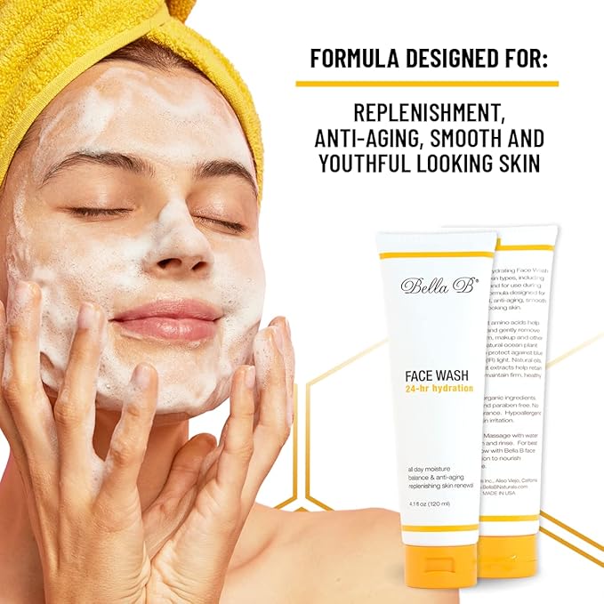Bella B Bundle - Face Wash 4.1oz and Face Lotion 3.4oz-Velvo Beauty