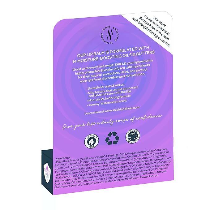 2 Pack - Botanical Lip Balm with Aromachology, Mood-Boosting Fragrance Technology, Soothes Chapped Lips & Relieves Dryness, Silky Smooth Texture Warms on Contact (2 Pack)-Velvo Beauty