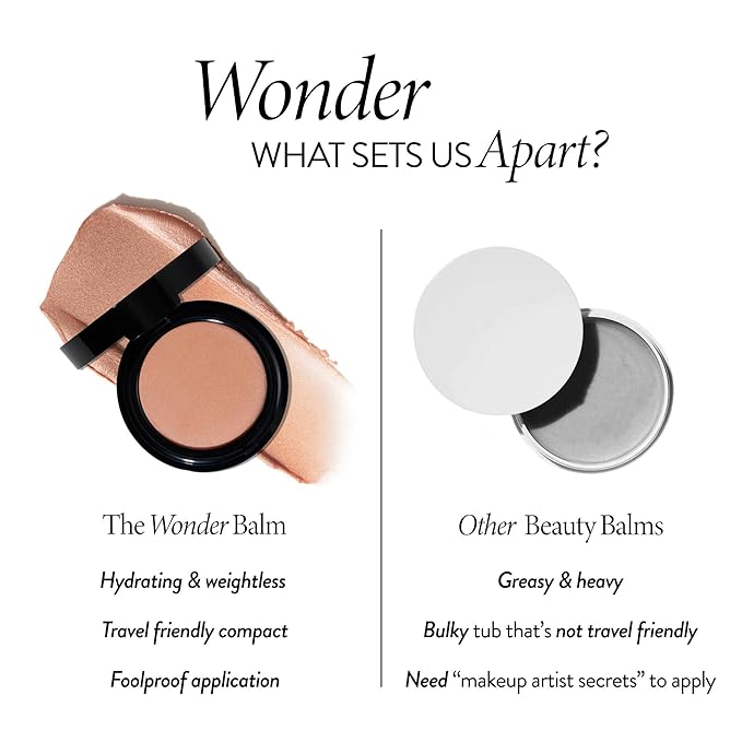 LAURA GELLER NEW YORK The Wonder Balm Complexion Enhancer - Hydrating Weightless Subtle Hint of Color + Glow for Mature Skin - Vegan Squalane - Apply to Cheeks & Lips (01 Nice-n-Natural)-Velvo Beauty