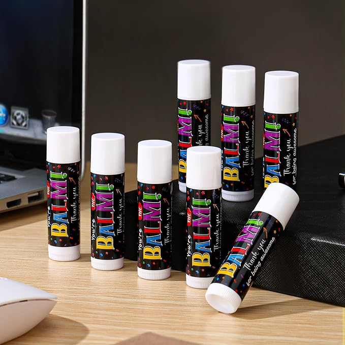 50 Pack Employee Team Appreciation Gifts Bulk Lip Balms Thank You Gifts Inspirational Gifts Party Supplies Christmas Volunteer Gifts for Women Men Staff Coworkers Teachers Nurses-Velvo Beauty