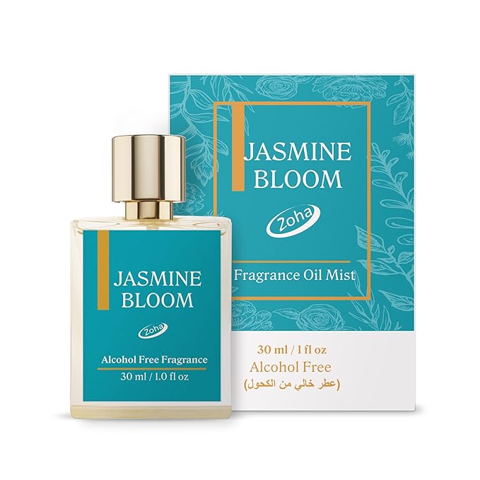 Zoha Jasmine Bloom - Jasmine Perfume for Women and Men, Alcohol Free Perfume Oil Roll On and Fragrance Mist-Velvo Beauty