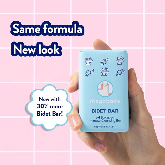 Megababe Bidet Bar | pH Balanced Cleansing Bar for the Entire Intimate Area | 4.5 oz-Velvo Beauty