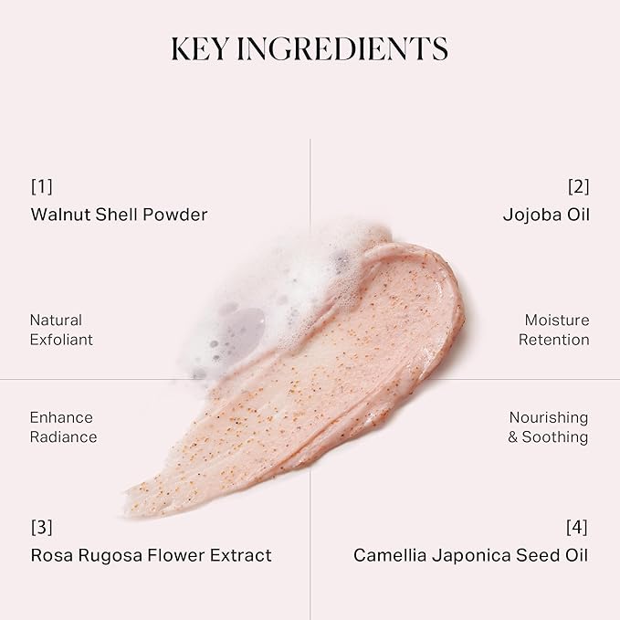 depology Microdermabrasion Facial Scrub – Exfoliator Face Polish with Walnut Shell, Jojoba & Botanical Oils for Radiant, Smooth Skin – Face Exfoliator Gentle Pore Refining for Dull or Uneven Texture-Velvo Beauty