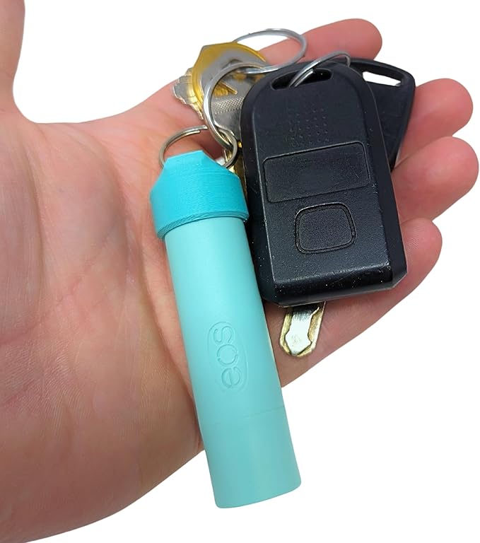 Keychain Holder EOS Lip Balm Stick (Keychain Only) - Travel Size Lip Balm Chapstick - Healing Stick - Made in USA-Velvo Beauty