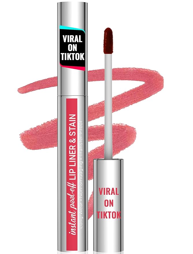 iMethod Natural Long Lasting Lip Stain Peel Off - Waterproof Stay On All Day, Transfer-Proof, Highly Pigmented, Instant Peel Off Lip Stain Color, Nude Pink-Velvo Beauty