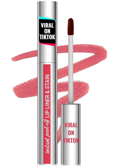 iMethod Natural Long Lasting Lip Stain Peel Off - Waterproof Stay On All Day, Transfer-Proof, Highly Pigmented, Instant Peel Off Lip Stain Color, Nude Pink-Velvo Beauty