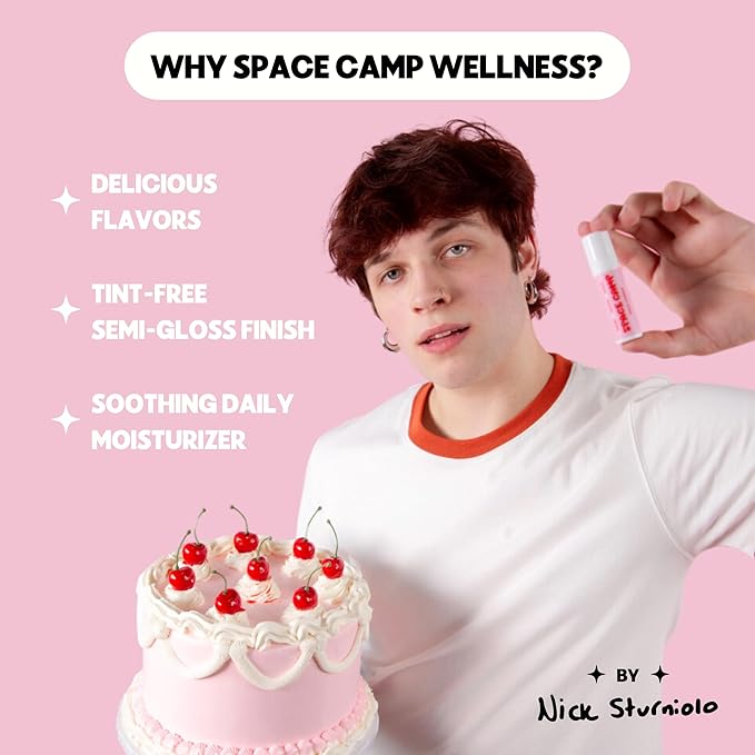 Wellness Jumbo Lip Balm - Wild Cherry Organic Flavored Balm (2 Pack)-Velvo Beauty