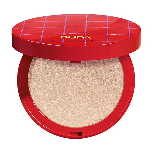 Pupa Milano Holiday Land Frosted Highlighter, Hypnotic Gold 001, 0.282 oz - Highlighter Makeup - Soft, Velvety Texture - Long-Lasting - Talc-Free-Velvo Beauty