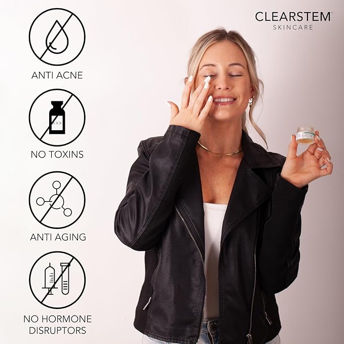 CLEARstem - BRIGHTEYES - Nourishing Anti-Aging Eye Gel - For Puffy Eyes, Crow's Feet, & Dark Circles - Made with Collagen, Stem Cells, Peptides & Aloe Vera - Vegan - Gluten Free - Men & Women - 0.6 oz-Velvo Beauty