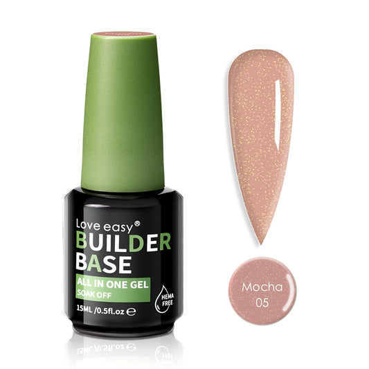 Salon-Grade Mocha Builder Gel - Hypoallergenic Strong Base Coat | Long-Lasting Adhesion (30+ Days) for Professional Nails Gift for Women-Velvo Beauty