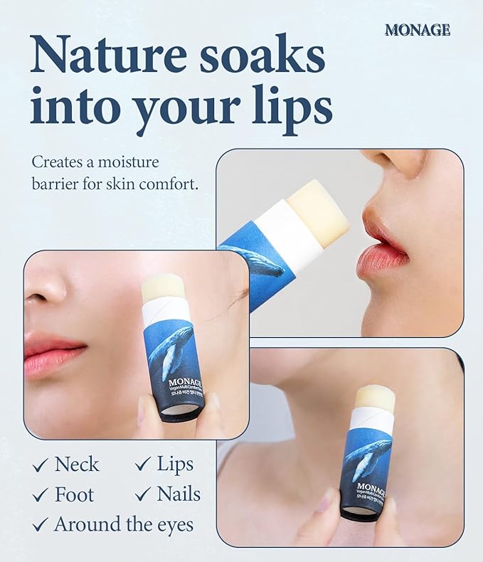 Korea Vegan & Nourishing & Moisturizing Lip Care Made from 100% Natural Ingredients, Organic Moisturizer for Dry, Cracked Lips & Skin, Long-lasting Lip Balm, Comfort, 0.38 Ounce-Velvo Beauty