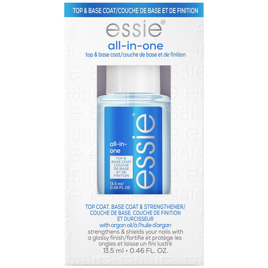essie All-In-One Base Coat + Top Coat + Strengthener Nail Polish, 0.46 Ounces (Packaging May Vary)-Velvo Beauty