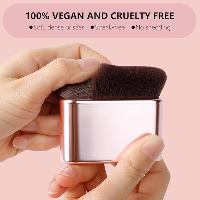 docolor Self Tanner Brush Body Makeup Brush for Flawless Face and Body Makeup, Sunless Tanner Blending Brush Body Brush for Self Tanner, Bronzer, Foundation, Vegan & Cruelty Free-Velvo Beauty