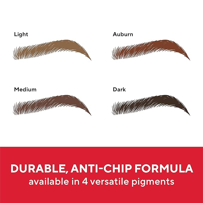 Mirabella Ultra Fine Brow Pencil, Anti-Chip Waterproof Eyebrow Pencil - Smudgeproof, Blendable & Retractable Eyebrow Pencil to Define and Fill In Brows Naturally - Dark-Velvo Beauty