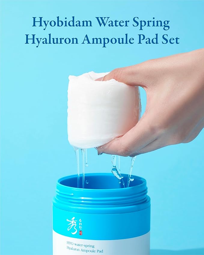 Sooryehan HYOBIDAM Cotton Facial Toner Pads (160 ml/5.41 fl oz * 2 ea) - Gentle Daily Toner Pads for Soothing, Moisturizing, and Exfoliating. Hyaluronic Acid. Korean Skin Care-Velvo Beauty