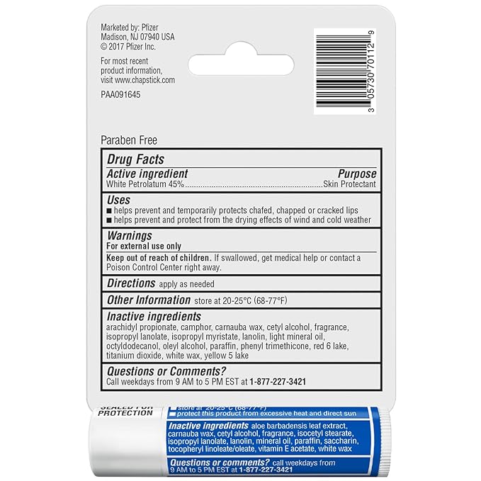 ChapStick Original Lip Care Bundle – Moisturizer 2-in-1 Lipcare SPF 15 with Aloe and Vitamin E + Classic Lip Balm, 0.15 Ea (2 Piece Set)-Velvo Beauty