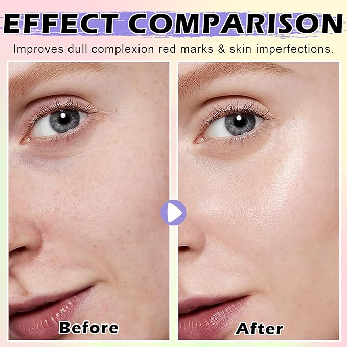 3 In 1 Color Corrector Makeup Primer Color Correcting Primer Cream Tinted Moisturizer Brightening Primer Facial Serum Isolation Cream Neutralizes Skin Tone for Face Before Makeup Base Cream-Velvo Beauty