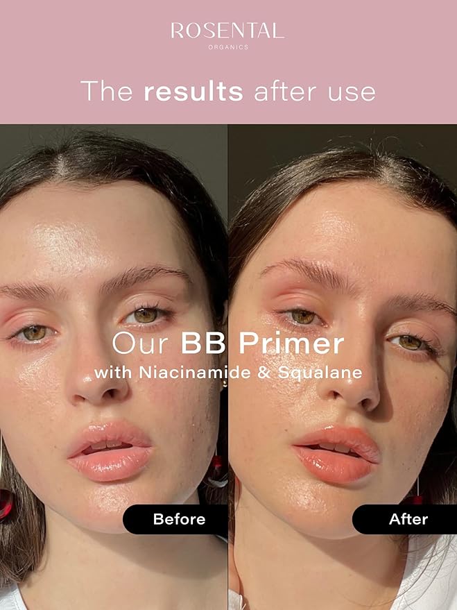 Organics BB Primer | with Niacinamide & Squalane – Pore-Refining, Illuminating, Hydrating Primer for a Fresh Glow Look and Smooth Texture, 25 ml-Velvo Beauty