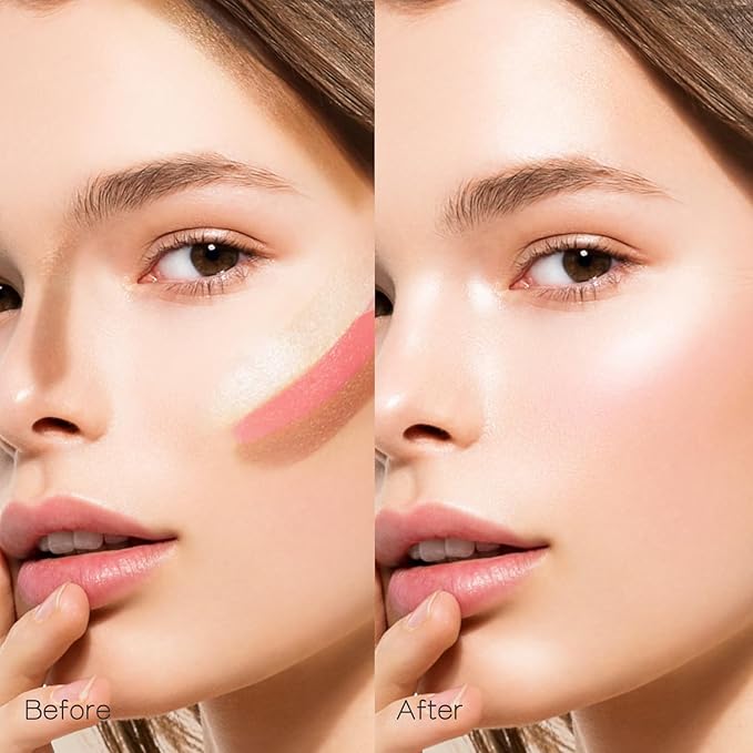 Trio Contour Sticks Set, Highlighter Stick & Bronzer Stick & Blush stick for Cheek+Lip,Highlight and Contour to Create a Natural Dewy Makeup Look for Fair | Set of 45g/1.6fl.oz-Velvo Beauty