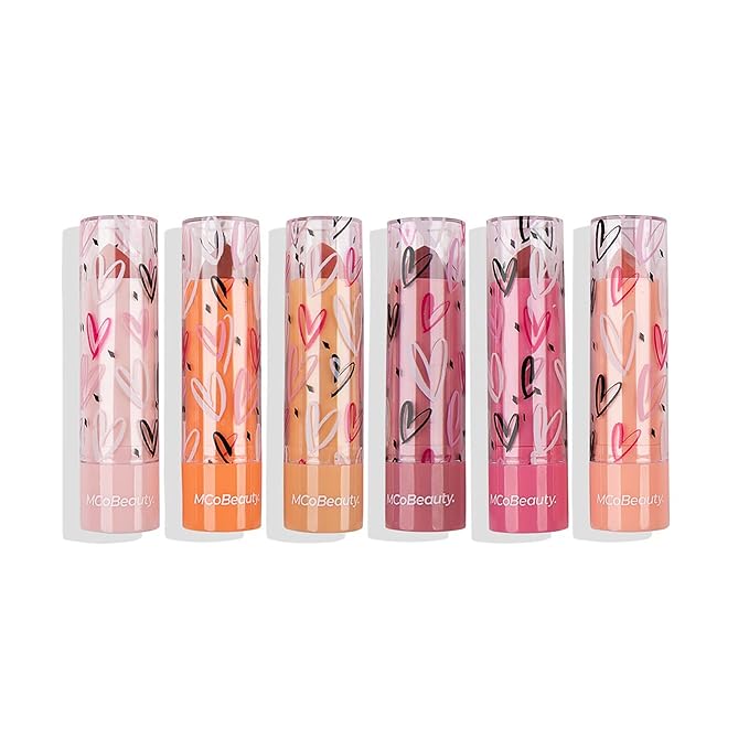 MCoBeauty Big Beauty Love Tinted Lip Balms Pack - Delicious Collection Of Scented Lip Balms - Provides Long-Lasting Moisture And A Soft Scent - Enriched With Natural Oils And Waxes - 6 Pc-Velvo Beauty