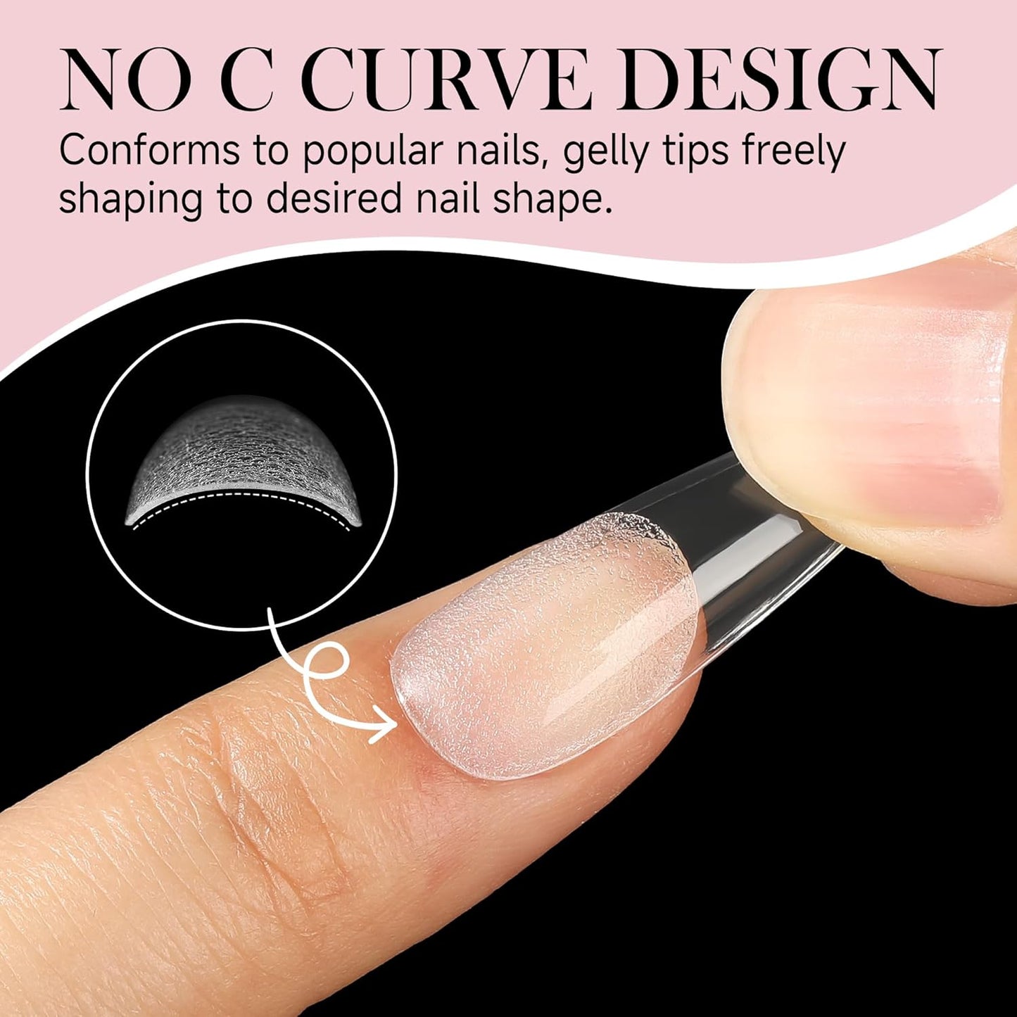 Long Amond Nail Tips: 504pcs Stiletto Gel Nails Tips Half Matte Full Cover Clear False Fake Nails for DIY Nail Art Press On Nails Acrylic Extensions 12 Sizes-Velvo Beauty