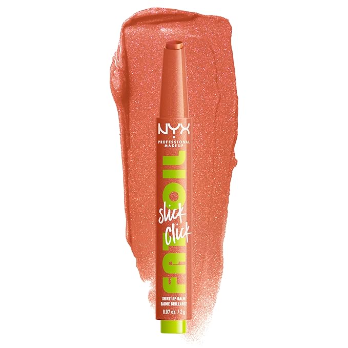 NYX PROFESSIONAL MAKEUP Fat Oil Slick Click, Lightweight, Buildable, Pigmented Vegan Lip Balm - Hits Different-Velvo Beauty
