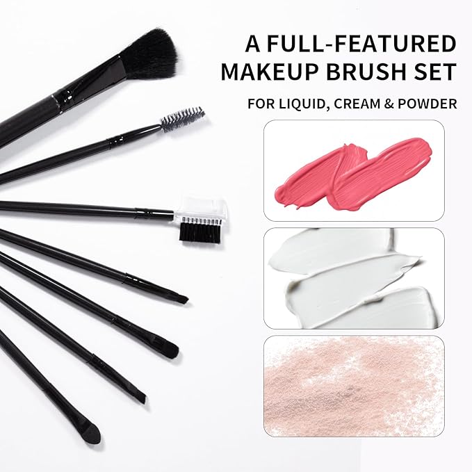 Makeup Set Full Kit for Girls Teens Women, Makeup Present Set, Includes Eyeshadow, Foundation, Mascara, Face Blusher, Eyebrow Pencil, Eyeliner, Brushes, Lip Gloss, Sponge, Cosmetic Bag-Velvo Beauty