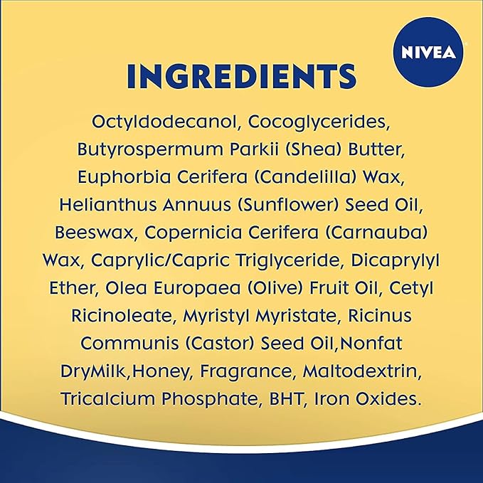 NIVEA A Kiss of Milk & Honey Natural Defense & Soothing Lip Care 0.17 oz (Pack of 7)-Velvo Beauty