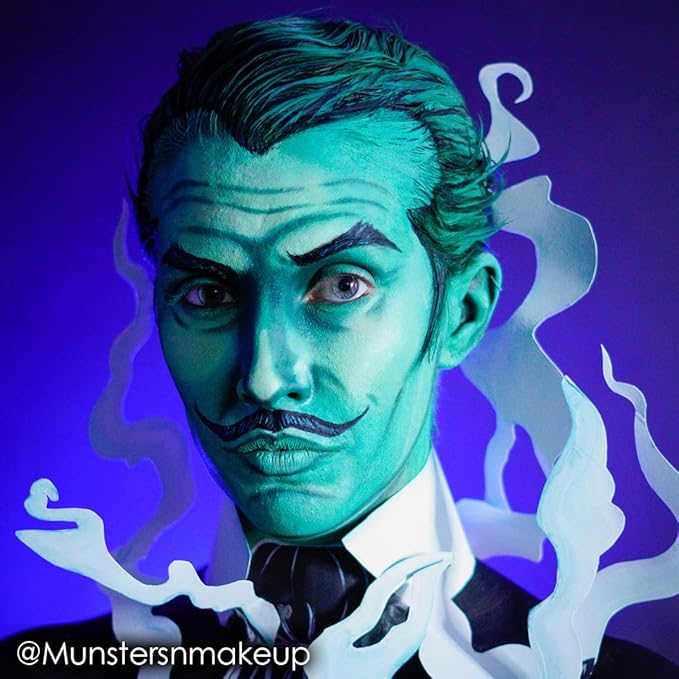 Mehron Makeup Paradise Makeup AQ Refill Size | Stage & Screen, Face & Body Painting, Beauty, Cosplay, and Halloween | Water Activated Face Paint, Body Paint, Cosplay Makeup .25 oz (7 ml) (Teal)-Velvo Beauty