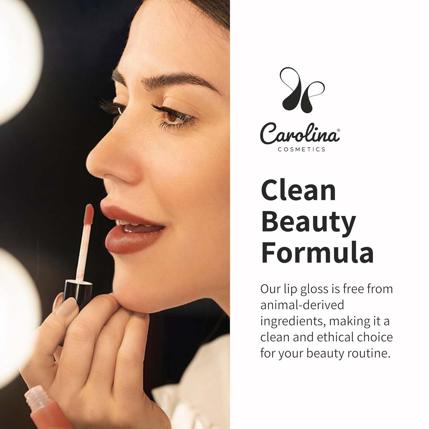 Plant-Based Non-Sticky Lip Gloss (Nude with Attitude) - Hydrating & Nourishing - Sunflower Seed Oil, Cacao & Grape Seed Oil - Gluten-Free, Vegan, Non-GMO, Paraben-Free - 5g/0.18oz-Velvo Beauty