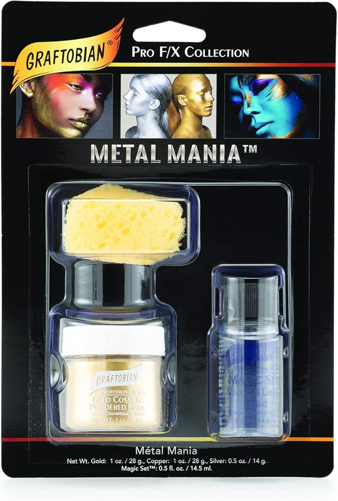 Graftobian Metal Mania Makeup Kit Gold 1 oz./26 g-Velvo Beauty