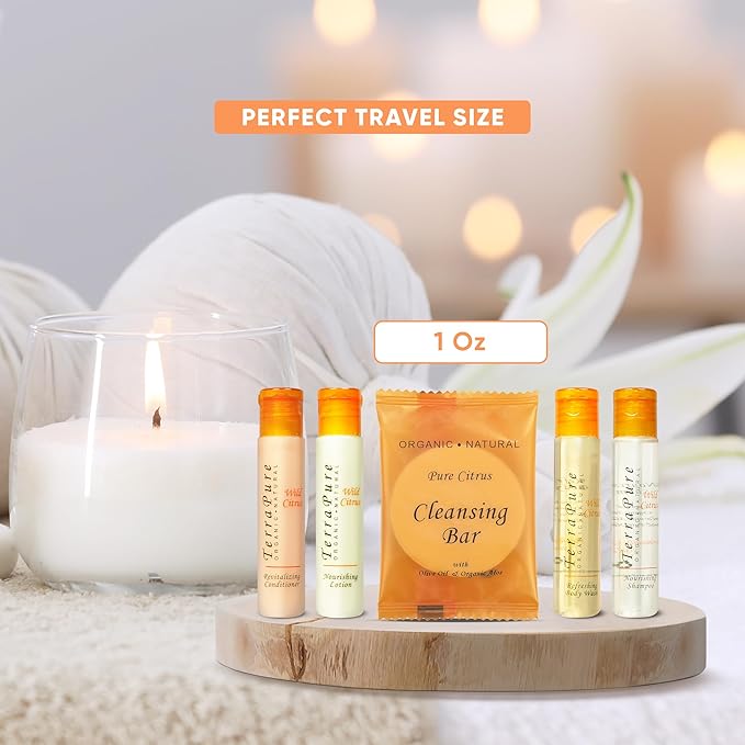 Terra Pure Wild Citrus | 1 oz. Liquids and 1 oz. Bar Soaps | 1-Shoppe All-In-Kit-Velvo Beauty