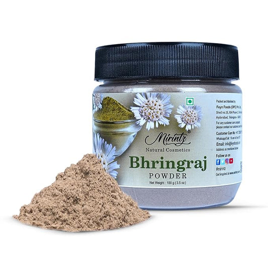 100% Natural Bhringraj Powder | (100 gms) False Daisy Powder Herbal Supplement | Eclipta Alba for Hair Growth Supplements | Karisalankanni Ayurvedic Support for Healthy Hair | Herbal Hair Mix-Velvo Beauty