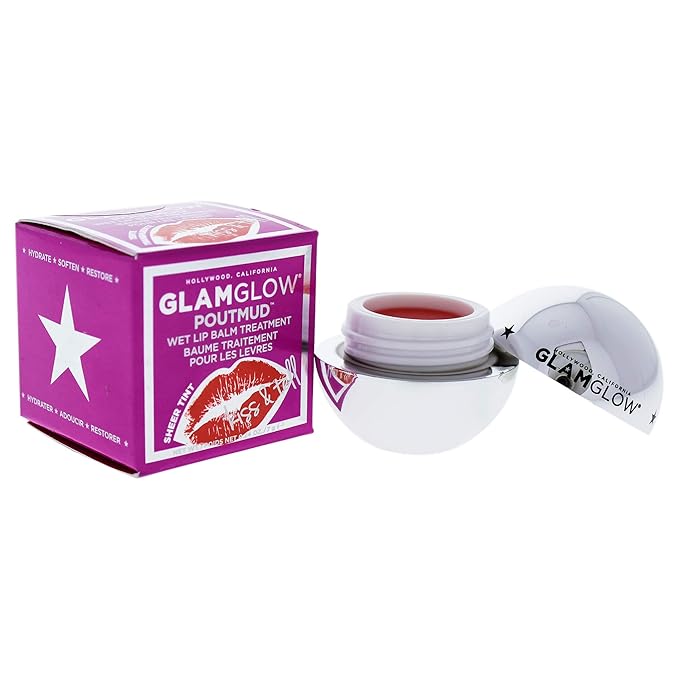 Glamglow Poutmud Wet Lip Balm Treatment Kiss and Tell for Women, 0.24 Ounce-Velvo Beauty
