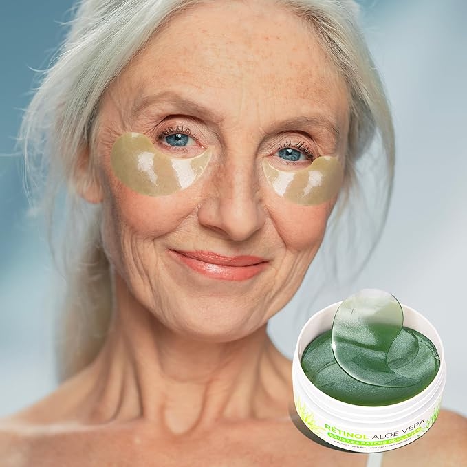 VELAMO ADVANCED Under Eye Patches: Aloe Vera Under Eye Mask for Dark Circles - Retinol Eye Patches for Wrinkles and Puffiness - Under Eye Bags Dark Circles Treatment for Women and Men 60 Pcs-Velvo Beauty