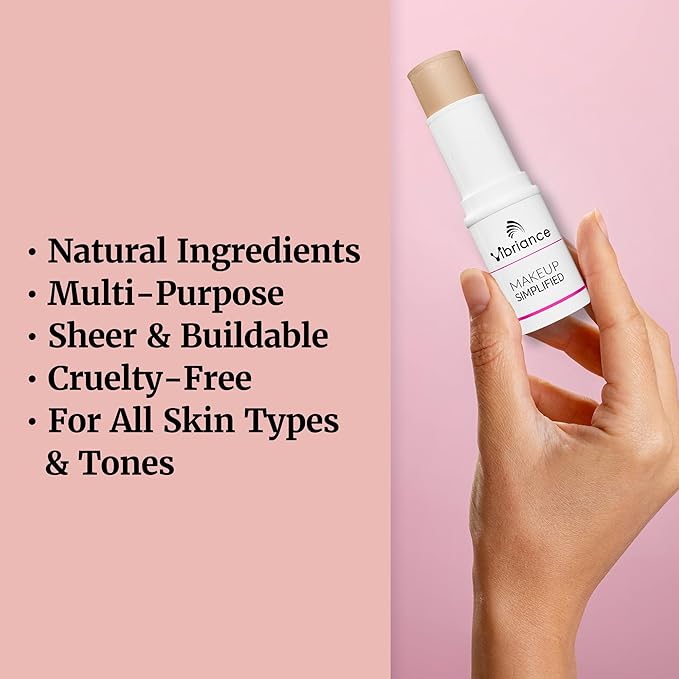 Vibriance Complexion Sticks - Foundation for Mature Skin - Sheer, Buildable Coverage Face Makeup Foundation for Older Women - 3-in-1 Base, Contour, Concealer - Beige-Velvo Beauty