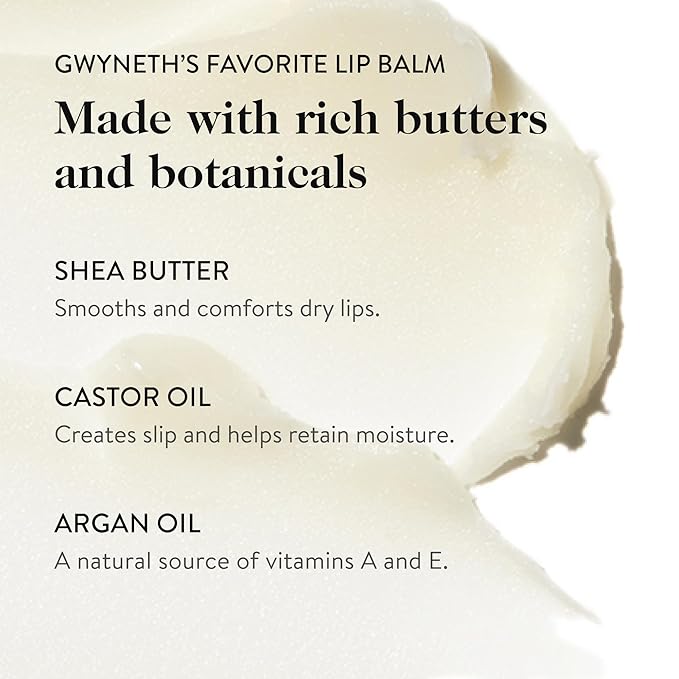 goop Beauty Lip Balm Pack of 2 | Moisturizing Lip Balm for Chapped, Cracked, & Dry Lips | Coconut Oil & Shea Butter | 0.16 oz Each-Velvo Beauty