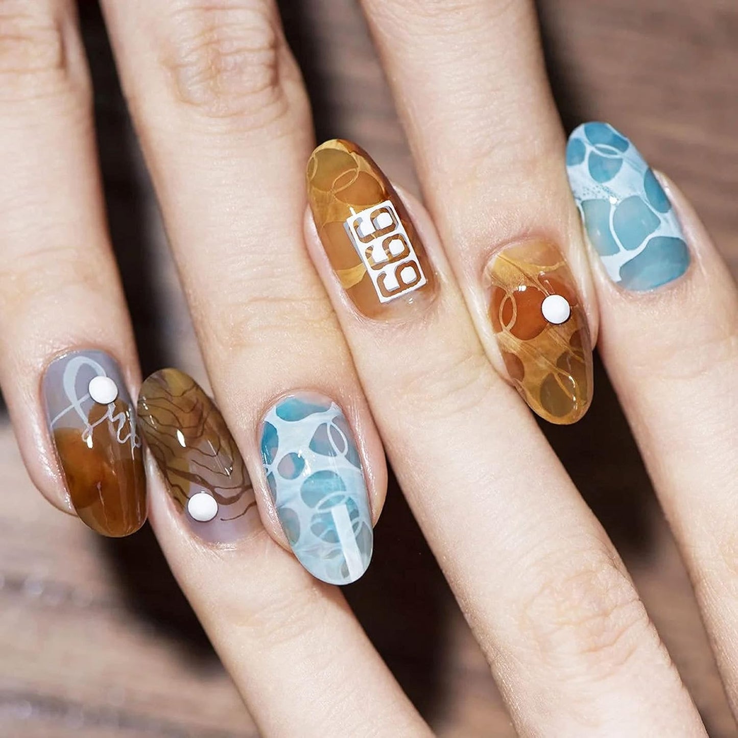 Nail Art Stamper Clear Silicone Nails Stamping Jelly with Scraper Transparent Visible Body DIY Manicure Nail Art Tool For DIY Nail Decor French Nail Manicure-Velvo Beauty