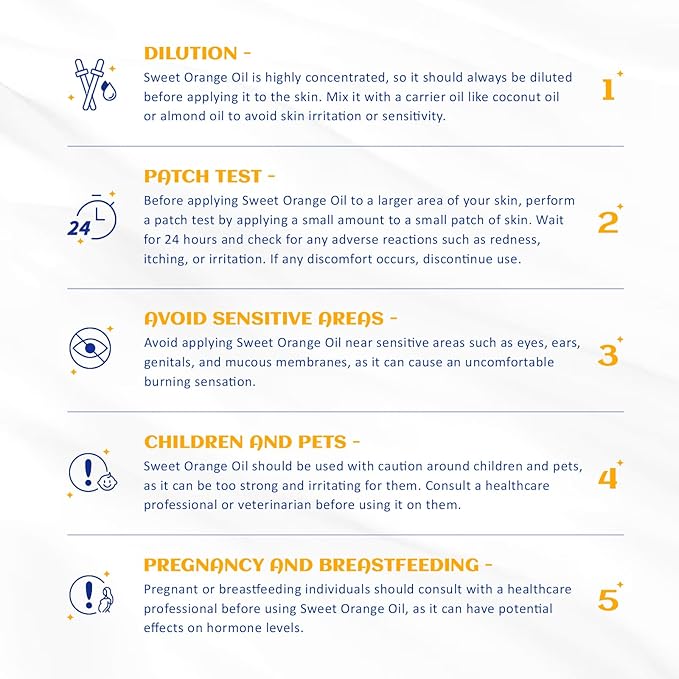 HIQILI 30ML Sweet Orange Essential Oil - Pure and Natural for Diffuser, Skin - 1 Fl Oz-Velvo Beauty