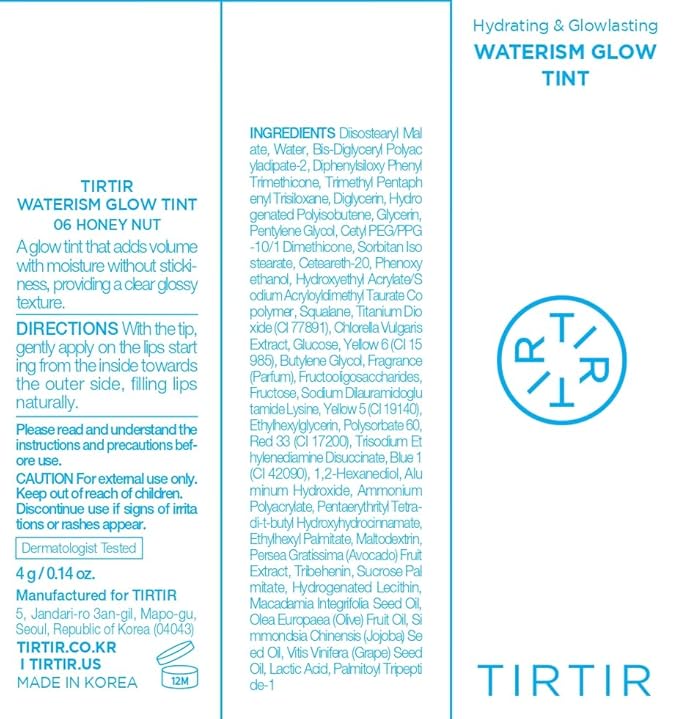 TIRTIR Waterism Glow Tint (06 Honey Nut, 0.14 Fl Oz (Pack of 1))-Velvo Beauty
