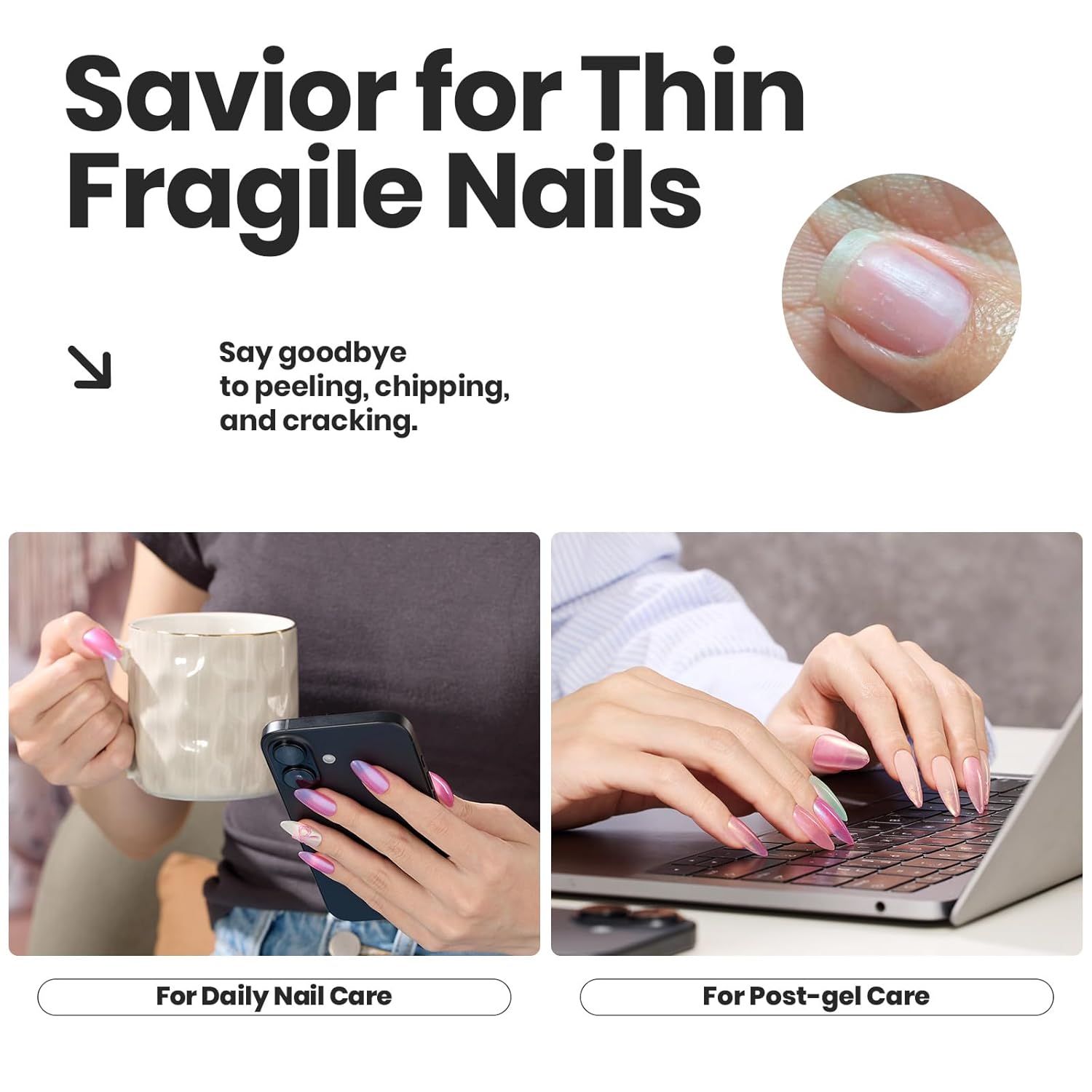 Beetles Pearl Nail Polish Set Mermaid Glow, 6 Colors Shimmer Pearl Pink Purple Quick Dry Nail Polish Long Lasting DIY Manicure Gift for Girls Women Nail Strengthener Polish-Velvo Beauty