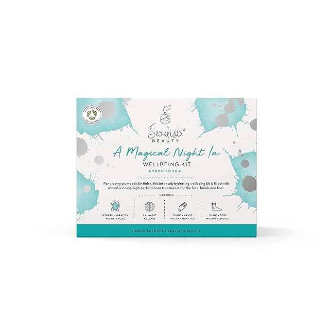 HYDRATED Gifting Bundle | SUPER HYDRATION SHEET MASK | Rosy Toes - Foot Mask Instant Pedciure | Rosy Hands - Hand Mask Instant Manicure| Magic Cleanse™ Eco-friendly Cleansing Tool-Velvo Beauty